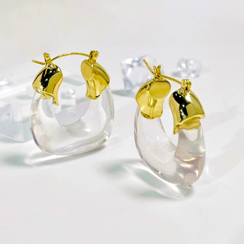 🌟 Fashion Transparent Big Earrings